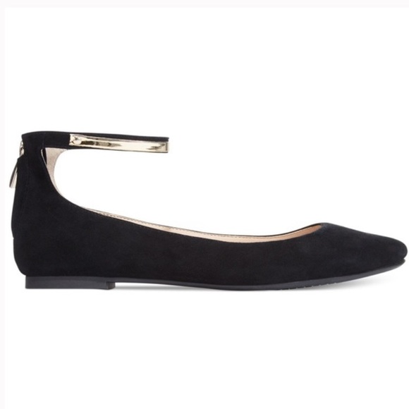 French Connection Jaymey Black Suede Flats - Picture 2 of 5